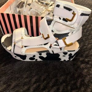 Stylish Cow Print Sandals